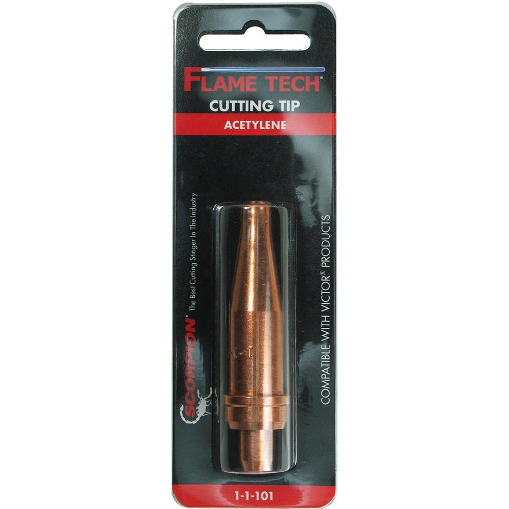 Flame Tech 2-Piece Cutting Tip for Natural Gas/Propane, Size 1 - Ideal for Precise Cuts